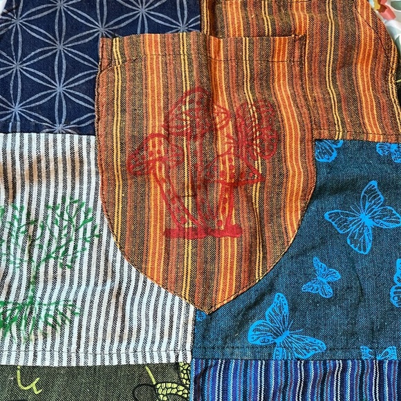 Rising International Boho Patchwork Pinafore/Jumper, 100% Cotton - NWT - Picture 8 of 8